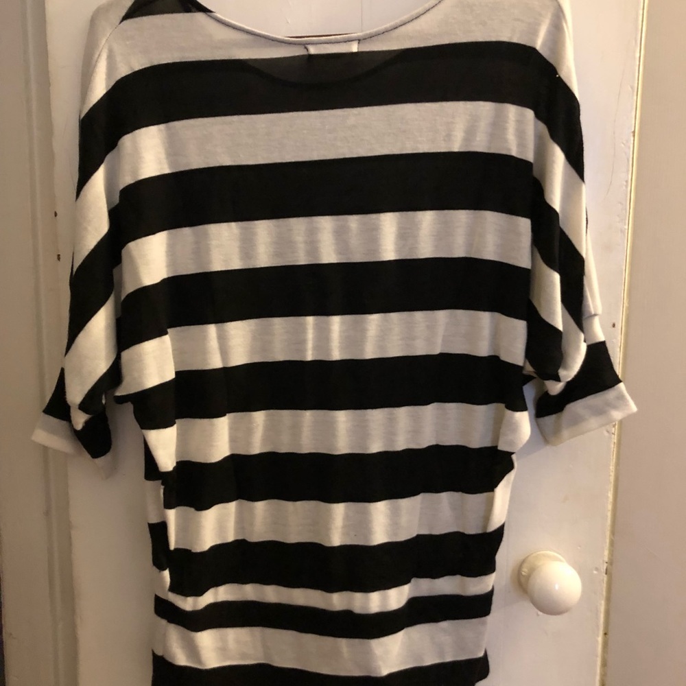 Black and white stripped sweater